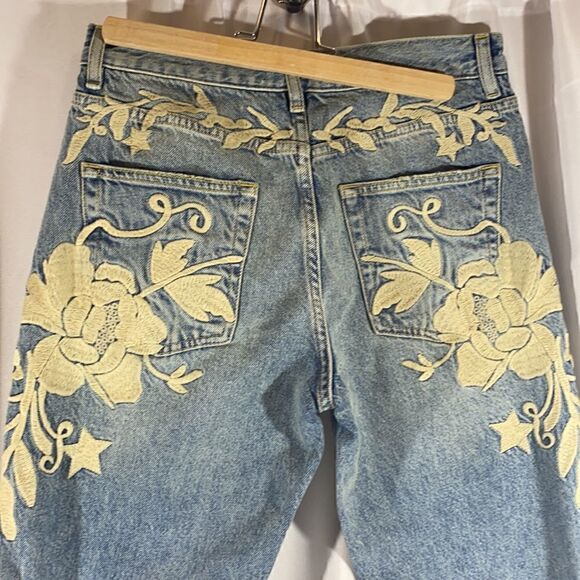 WE THE FREE BREN EMBROIDERED BOYFRIEND JEANS NEW NWT - Picture 12 of 16